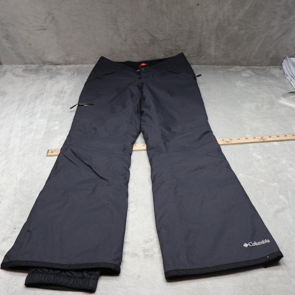 Columbia Snow Pants Women Small Black Omni-Heat Insulated Winter Outdoor 32x33